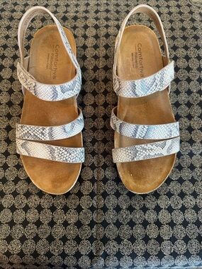 Snake skin sandals